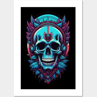 Electrifying Skull Posters and Art